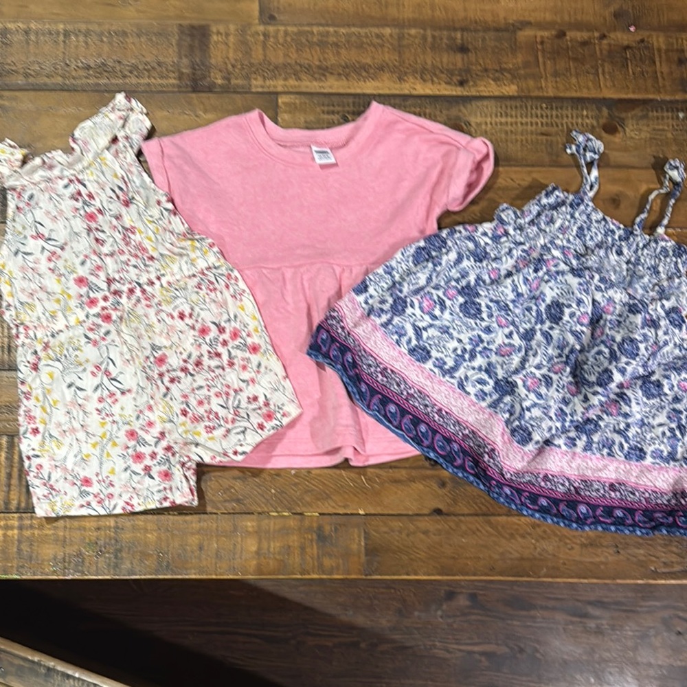 Floral and Pink Toddler Outfit Set 3